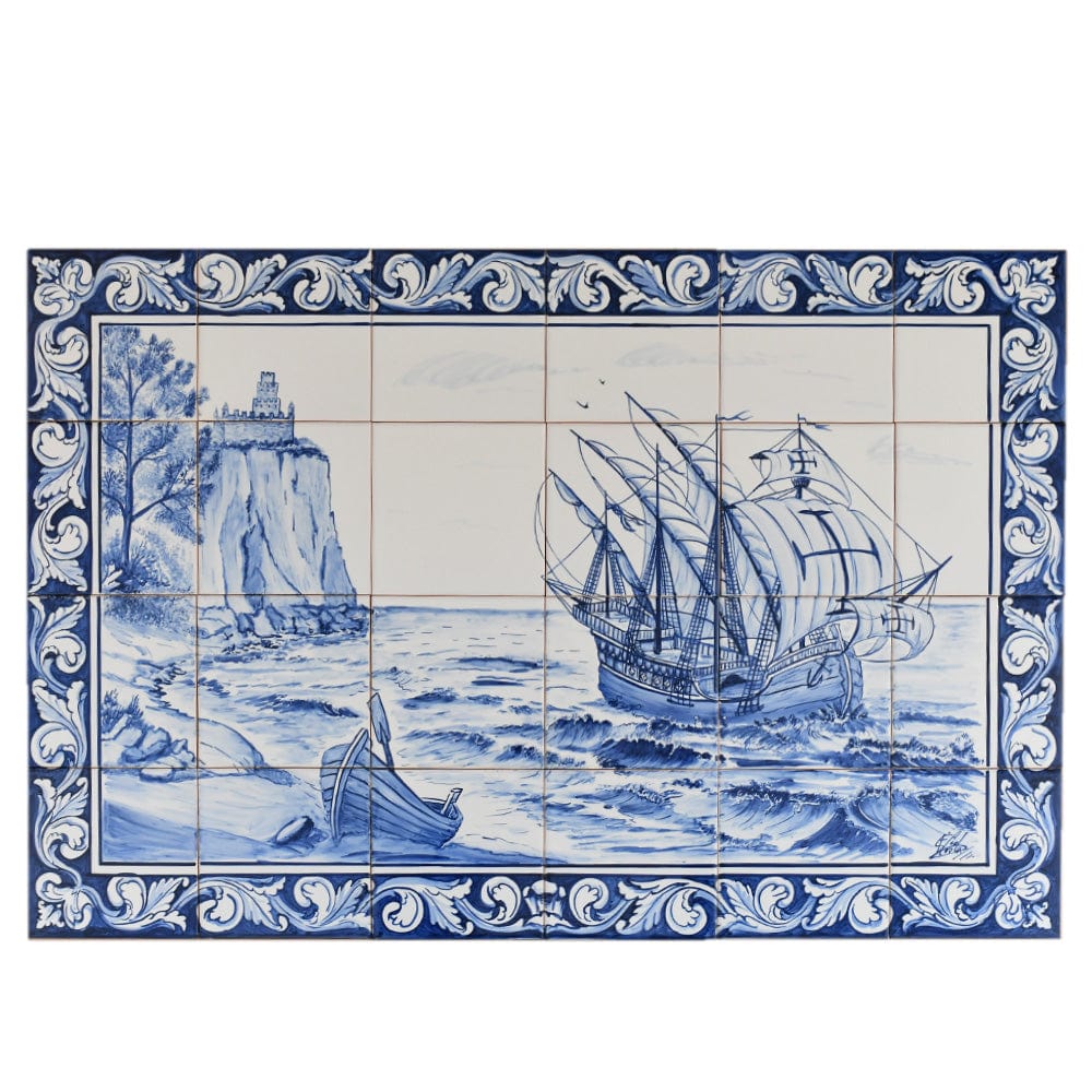 Ceramic tile Mural of 24 Azulejos - 35x24''
