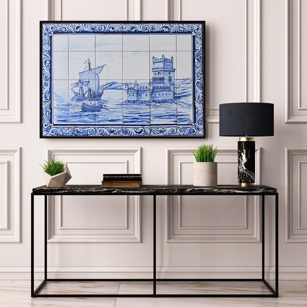 Wall painting made of 24 authentic Portuguese tiles – Luisa Paixao