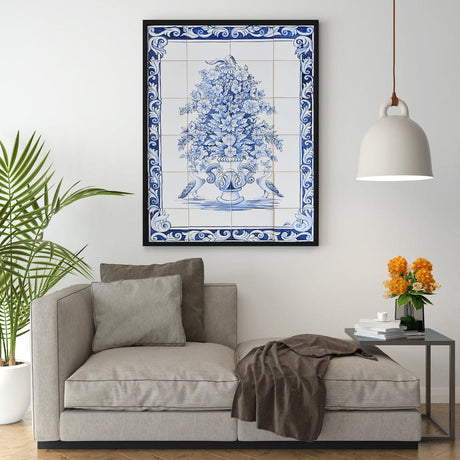 Ceramic tile Mural of 24 Azulejos - 35x24"