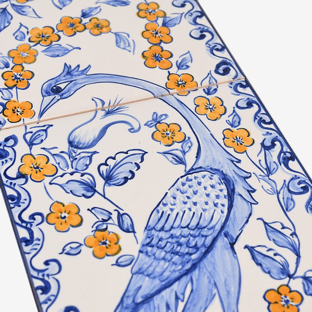 Ceramic tile Mural of 3 azulejos - 18x6''