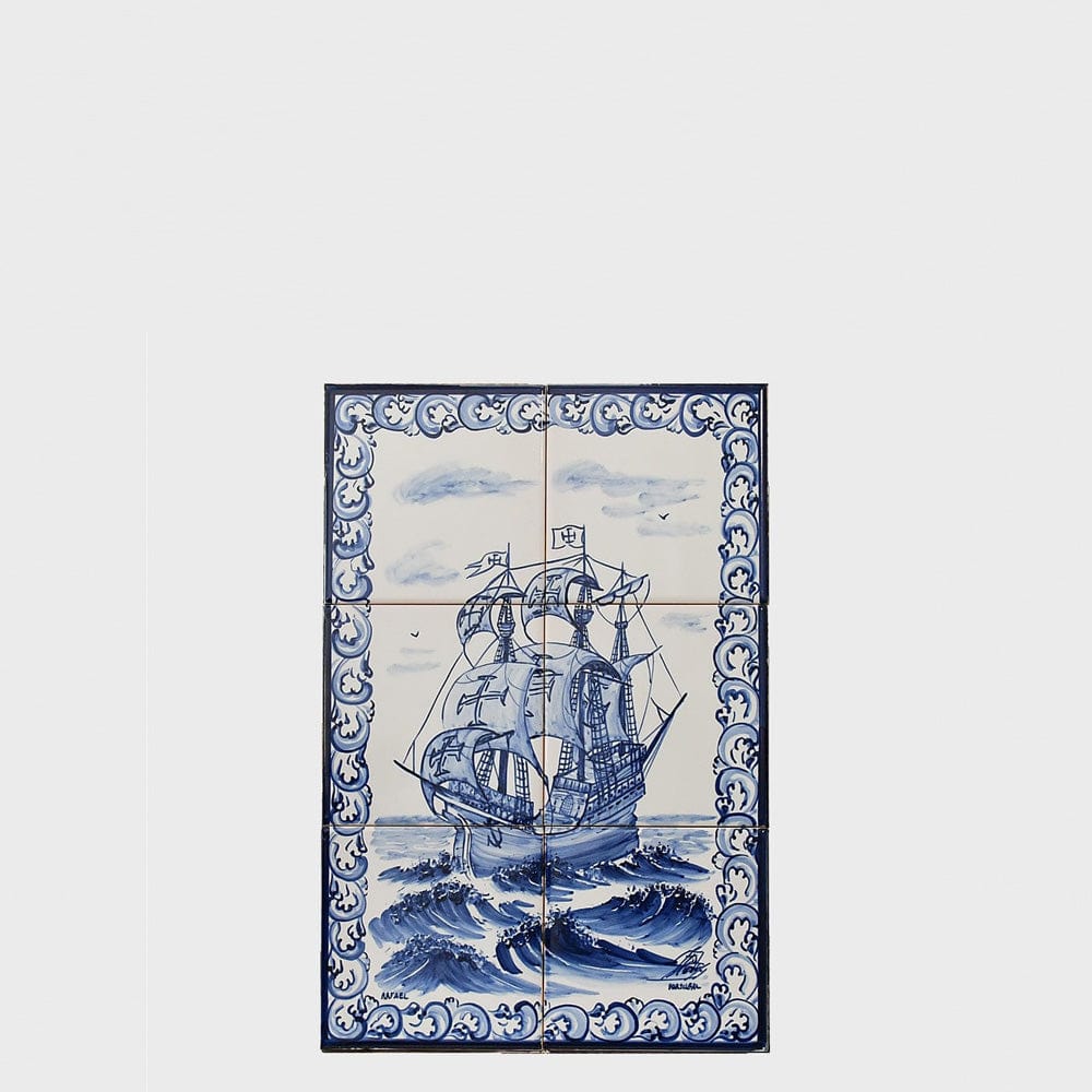 Ceramic tile Mural of 6 azulejos - 18x12''