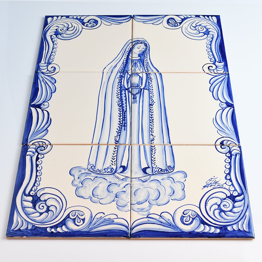 Ceramic tile Mural of 6 azulejos - 18x12''