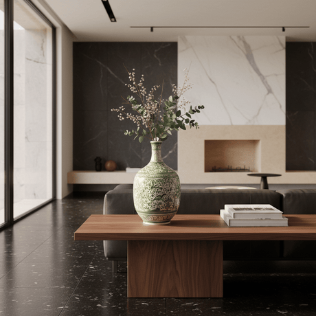 Coimbra Ceramics – Hand-Painted Amphora Vase