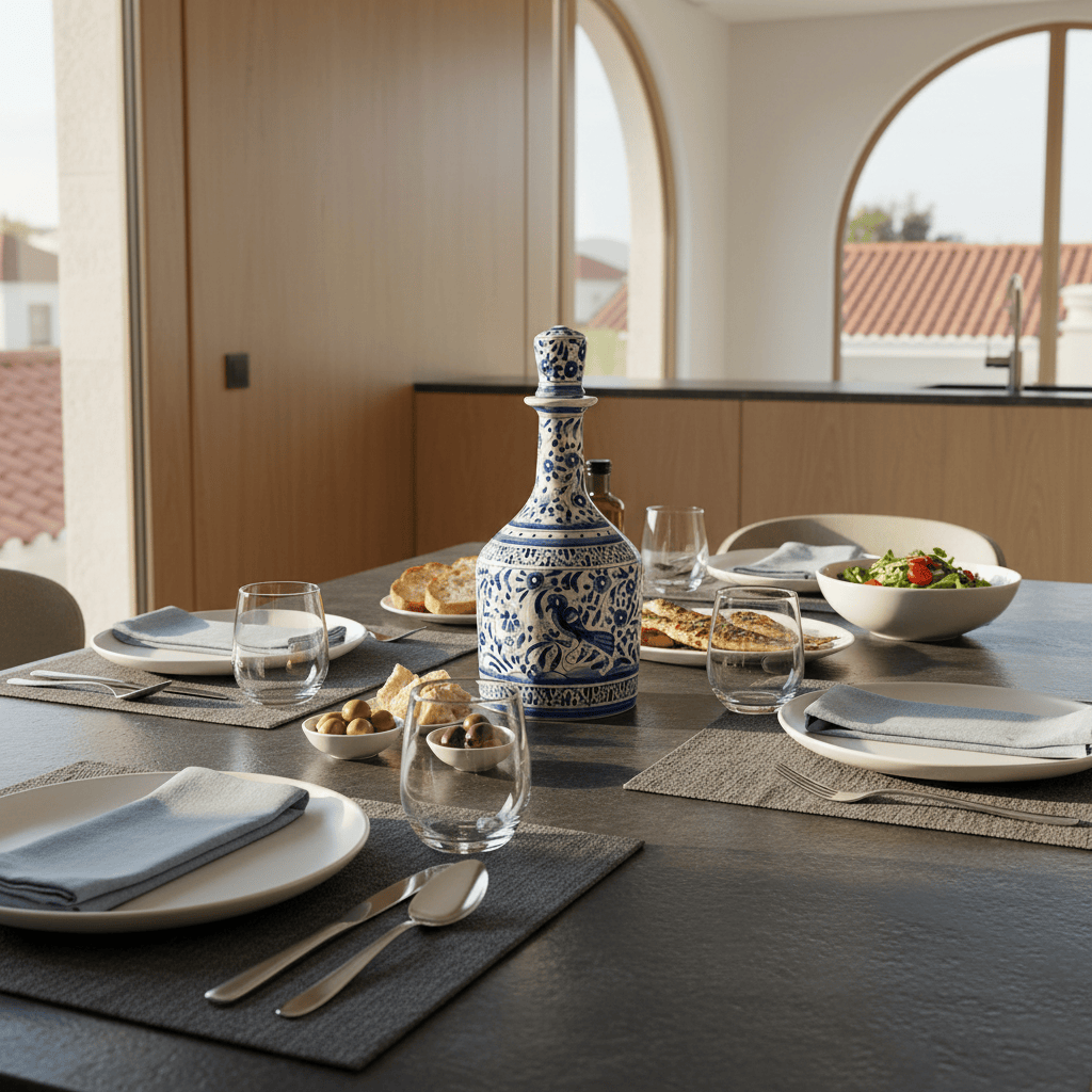 Coimbra Ceramics - Hand Painted Carafe