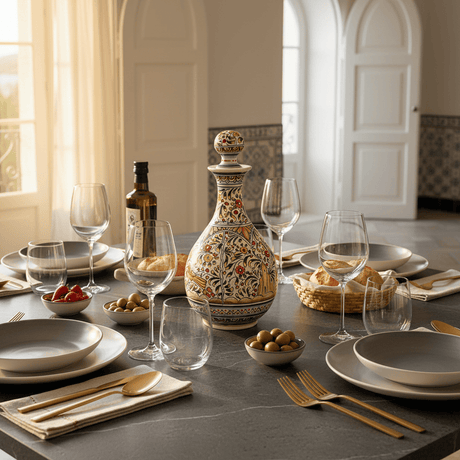 Coimbra Ceramics - Hand Painted Carafe