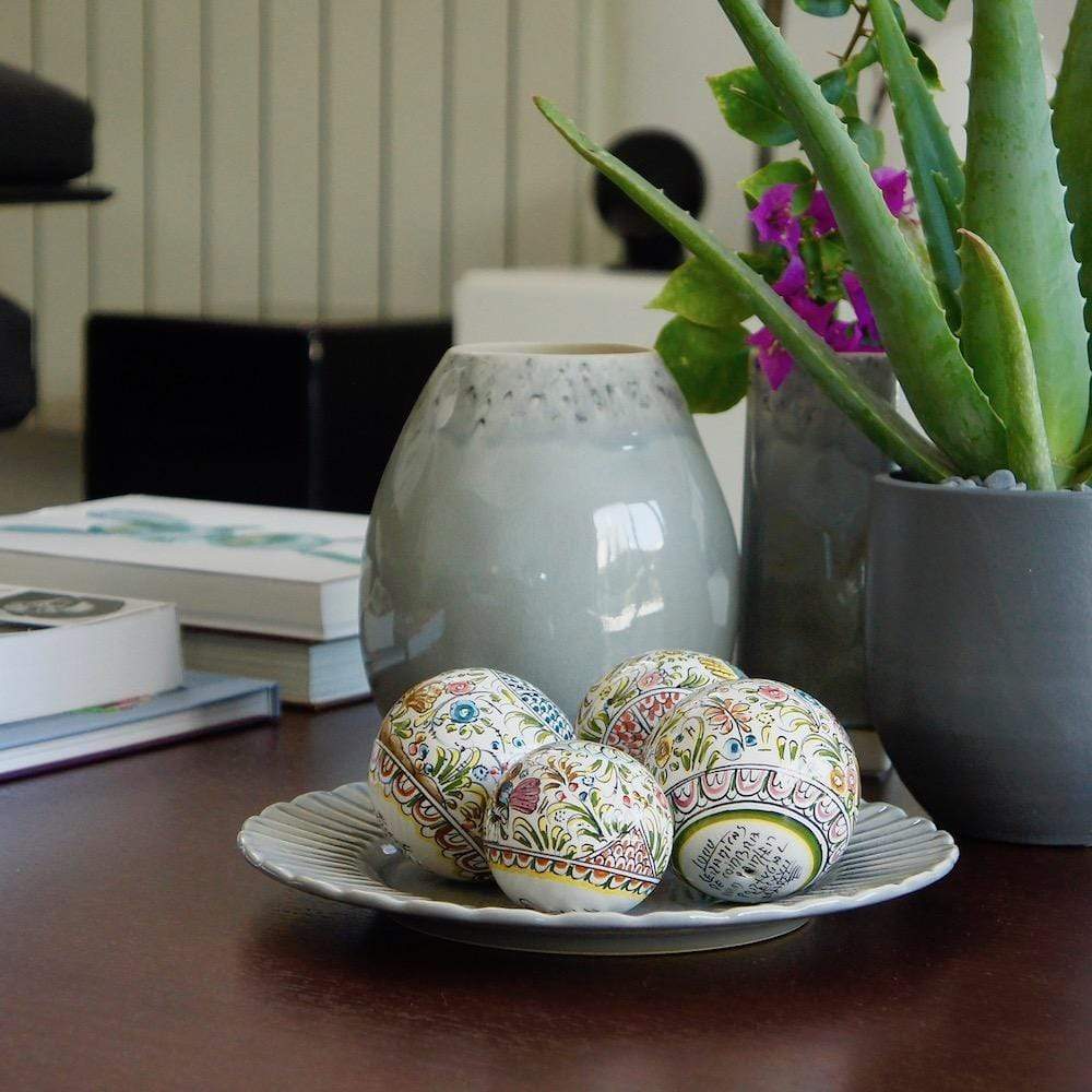 Coimbra Ceramics – Hand-Painted Decorative Ball