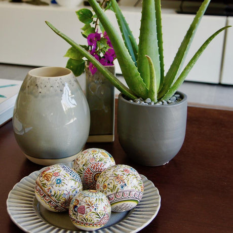 Coimbra Ceramics – Hand-Painted Decorative Ball