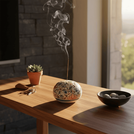 Coimbra Ceramics – Hand-Painted Incense Holder