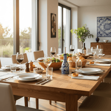 Coimbra Ceramics – Hand-Painted Oil Carafe