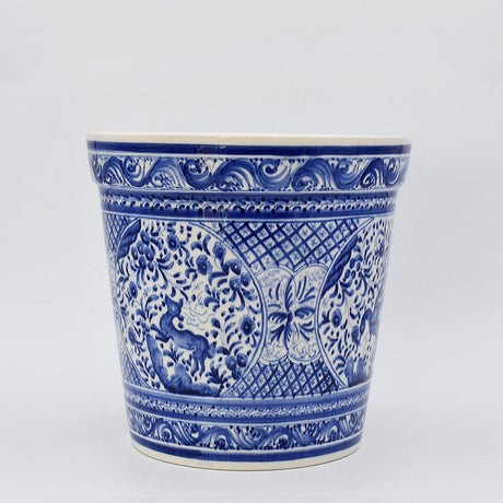Coimbra Ceramics – Hand-Painted Planter - 11.0"