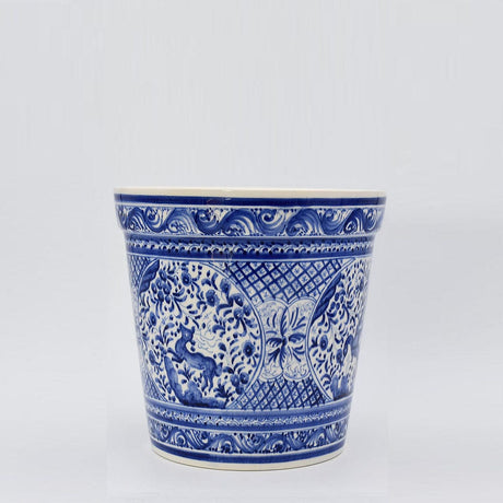 Coimbra Ceramics – Hand-Painted Planter - 9.5"