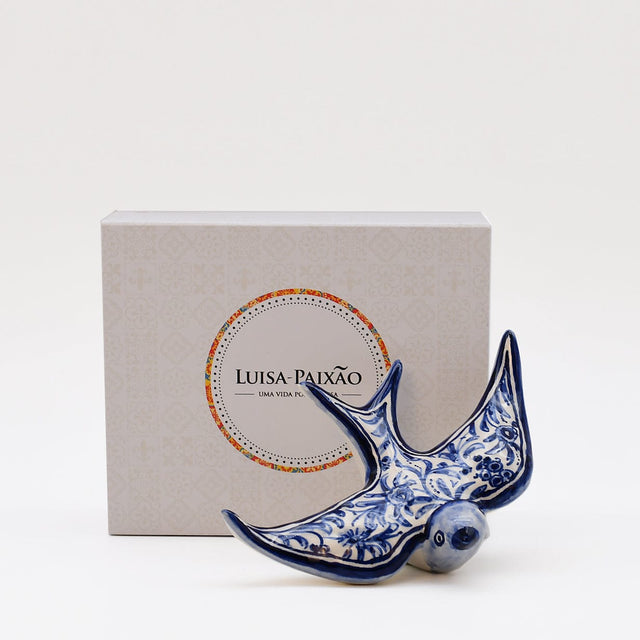 Coimbra I Ceramic Swallow Gift Set - Blue