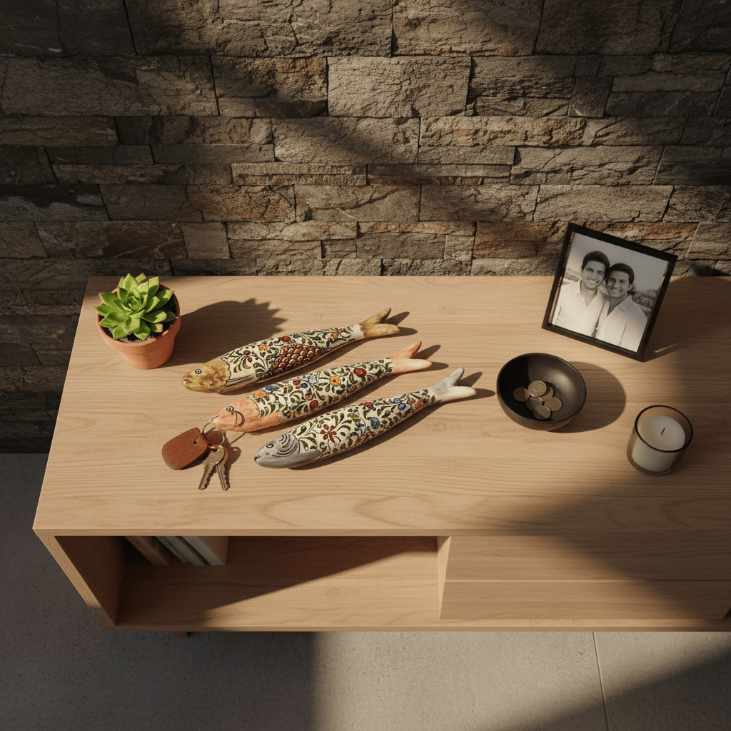 Coimbra I Decorative Ceramic Sardines