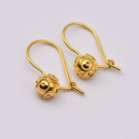 Conta de Viana I Gold-plated Silver Earrings 0.1 oz