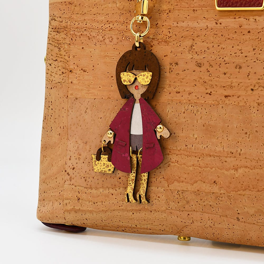 Convertible Cork Handbag - Blue