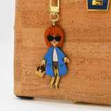 Convertible Cork Handbag - Blue