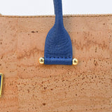 Convertible Cork Handbag - Blue