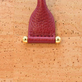 Convertible Cork Handbag - Red