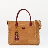 Convertible Cork Handbag - Red