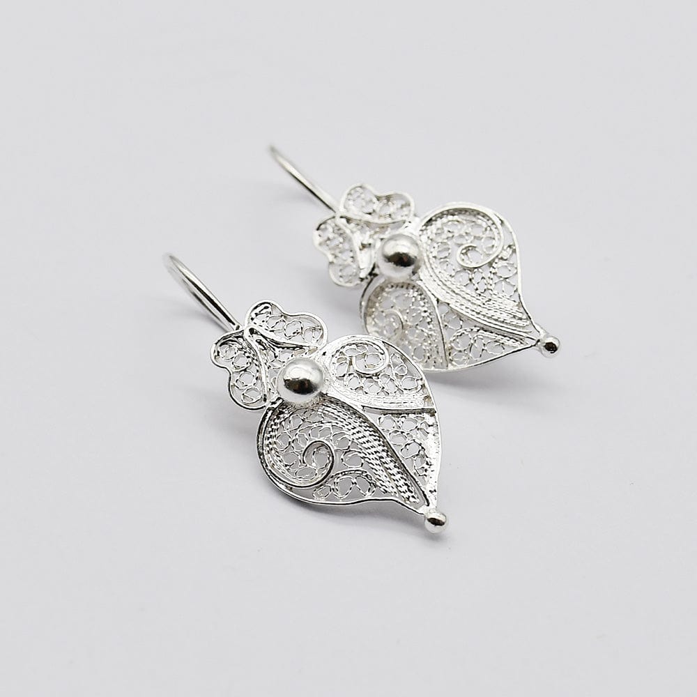Coração de Viana I Silver earrings - 2.5cm - Luisa Paixao | USA