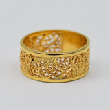 Coração de Viana I Gold-plated Silver Filigree Ring 0.1 oz