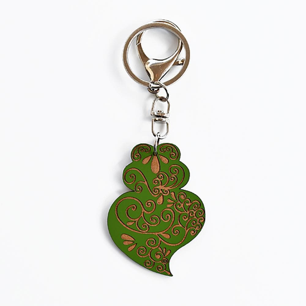 Coração de Viana I Key Ring - 11 colors Green