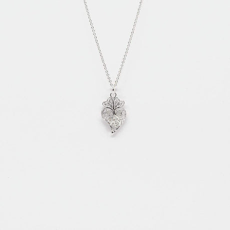 Coração de Viana I Silver Filigree Necklace