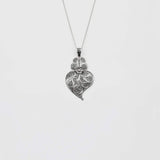 Coração de Viana I Silver Filigree Pendant 0.2 oz - 1.4''