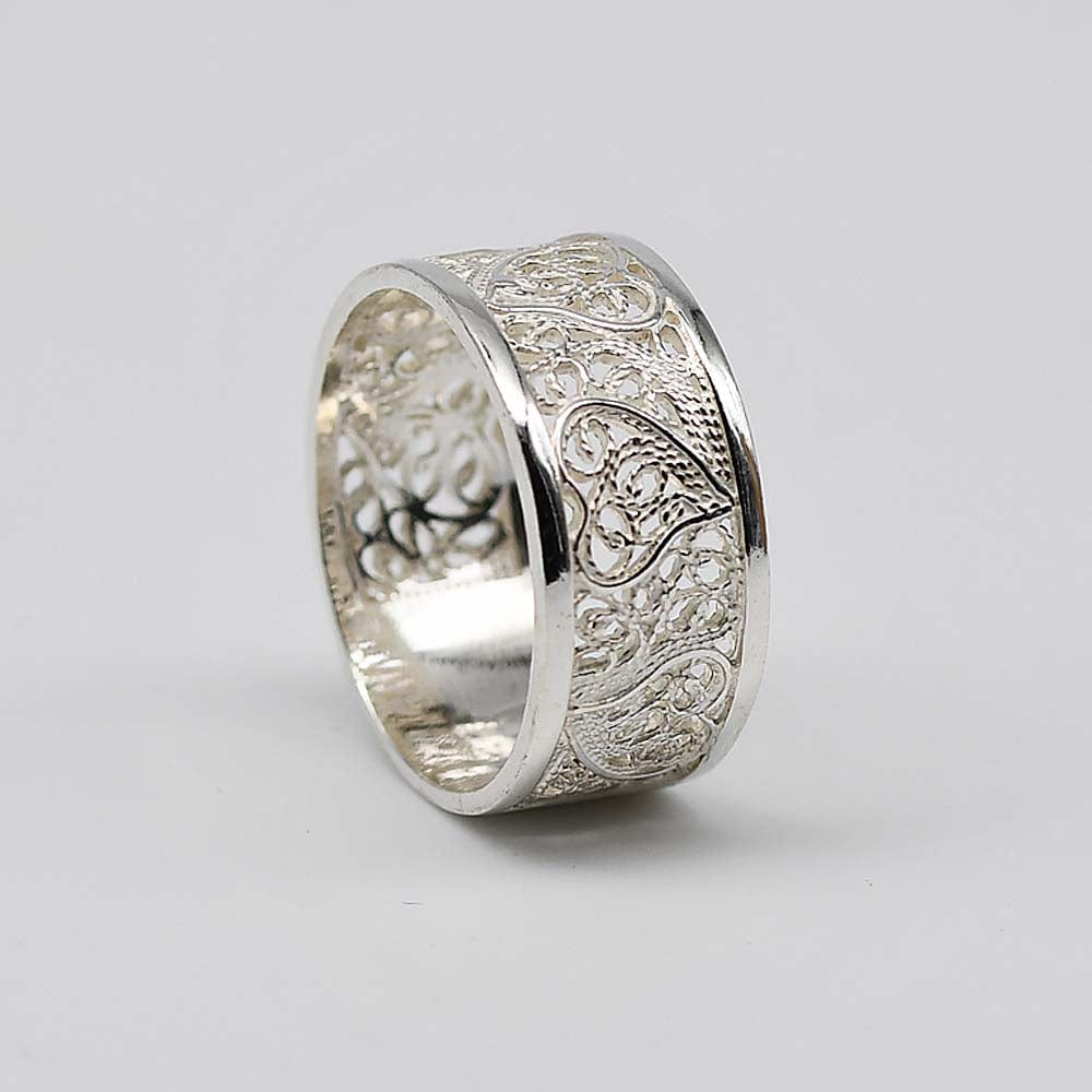 Coração de Viana I Silver Filigree Ring 0.1 oz