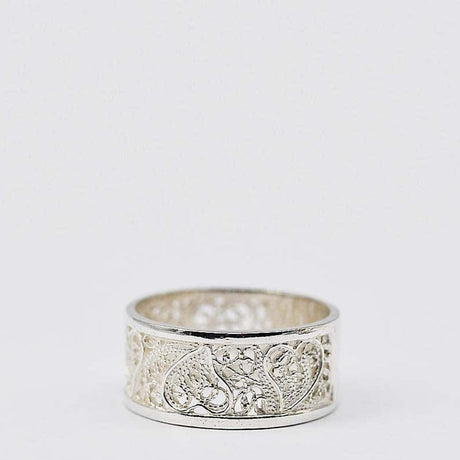 Coração de Viana I Silver Filigree Ring 0.1 oz