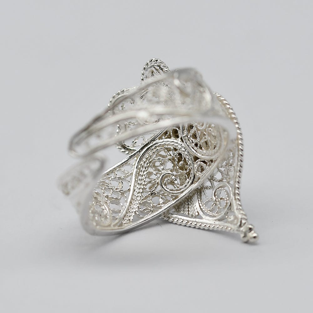 Coração de Viana I Silver Filigree Ring 0.2 oz
