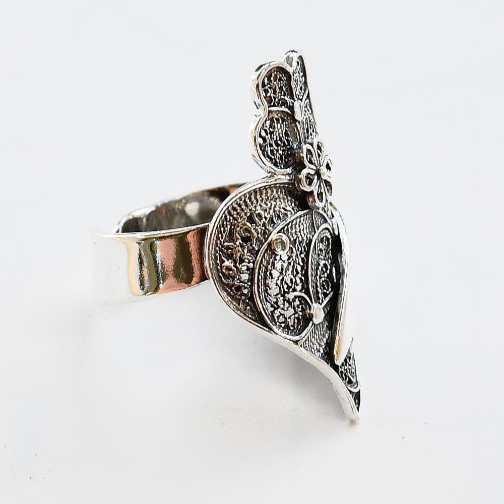 Coração de Viana I Silver Filigree Ring 1.5 oz