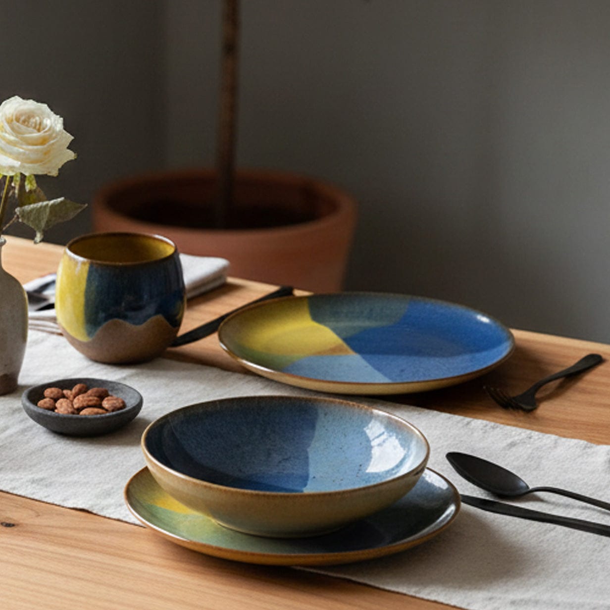 Corals I Stoneware Dinner Plate