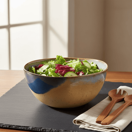Corals I Stoneware Salad Bowl