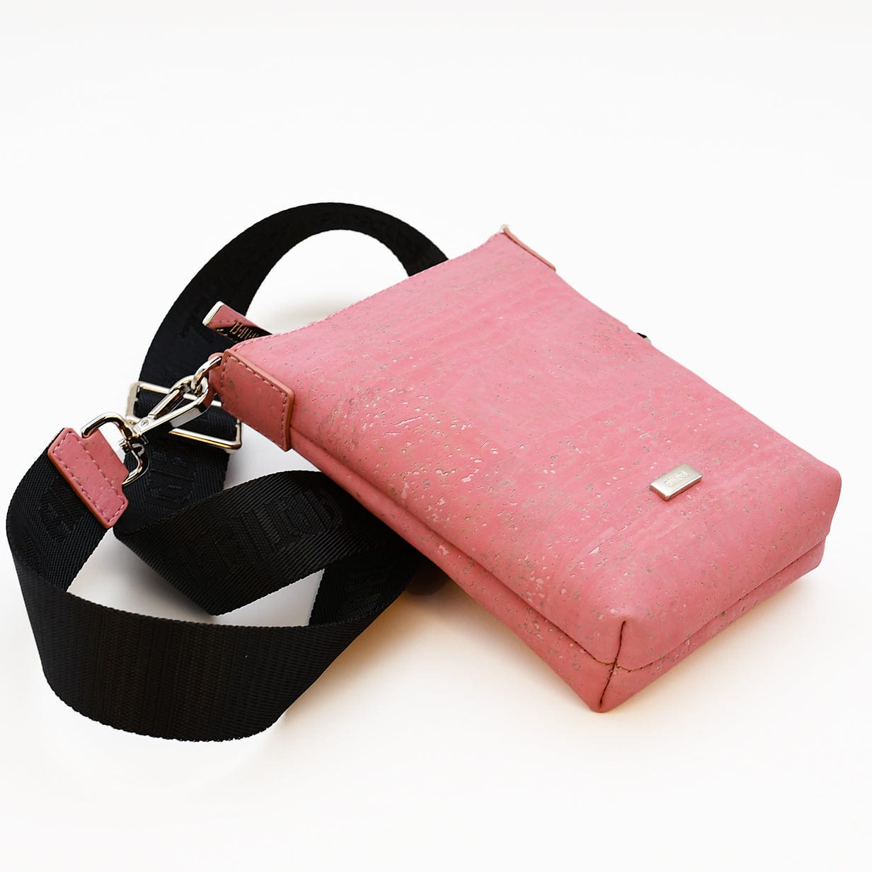 Cork Crossbody Pouch - Pink