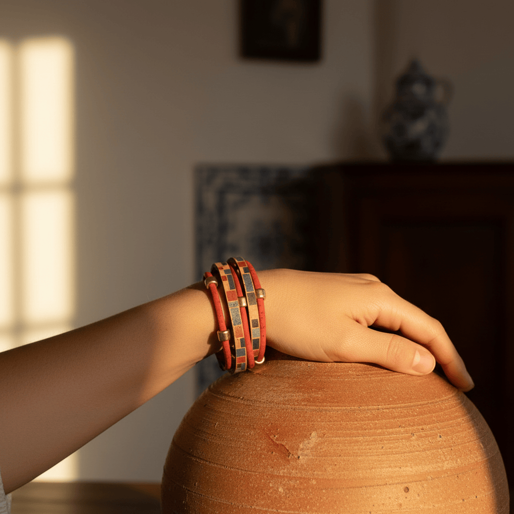 Cork Cuff Bracelet