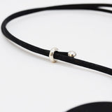 Cork Necklace with Hammered Metal Pendant