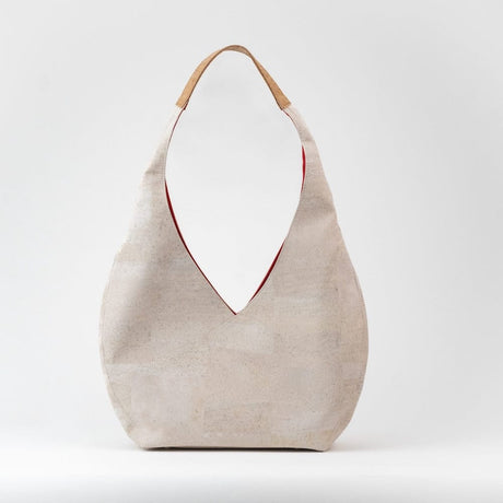 Cork Shoulder Bag - White
