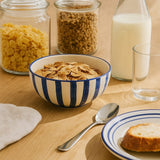 Costa Nova Mar I Striped Ceramic Cereal Bowl 6.3'' - Blue