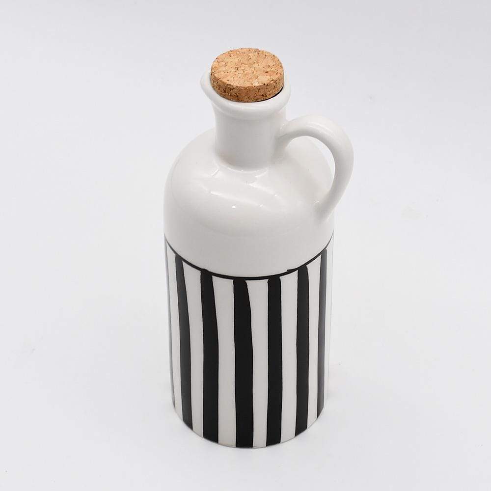 Costa Nova Mar I Striped Ceramic Pitcher 9.8'' - Blue