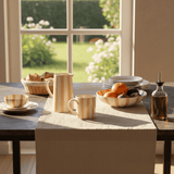 Costa Nova Mar I Striped Ceramic Pitcher - Mocha