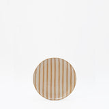 Costa Nova Mar I Striped Ceramic Plate 5.9'' - Moka