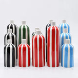 Costa Nova Mar I Striped Ceramic Vase - Black