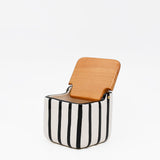 Costa Nova Mar I Striped Kitchen Canister - Black
