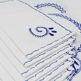 Cotton embroidered Tablecloth + Napkins
