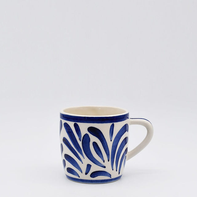Coupe en céramique rouge en forme d'hippocampe Grand mug en céramique "Andorinha" - Bleu