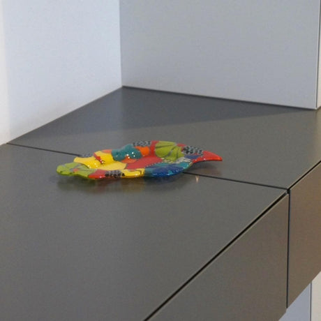 Fused Glass Serving Dish from Marinha Grande - 9''