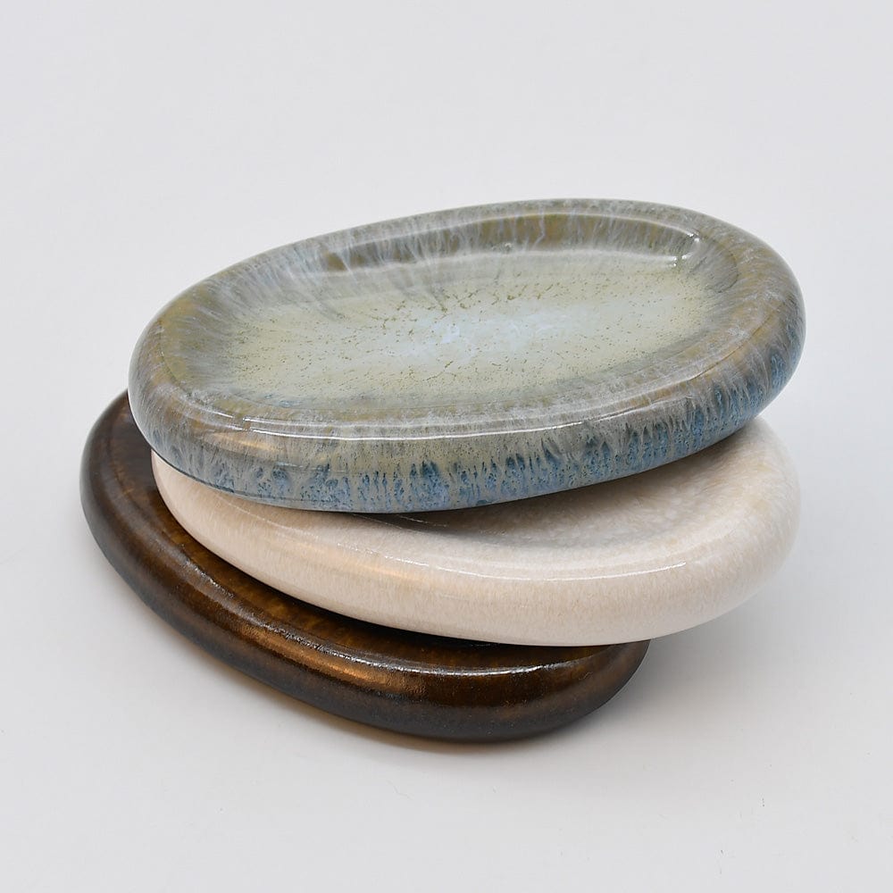 Cristal I Small Stoneware Serving Dish - White