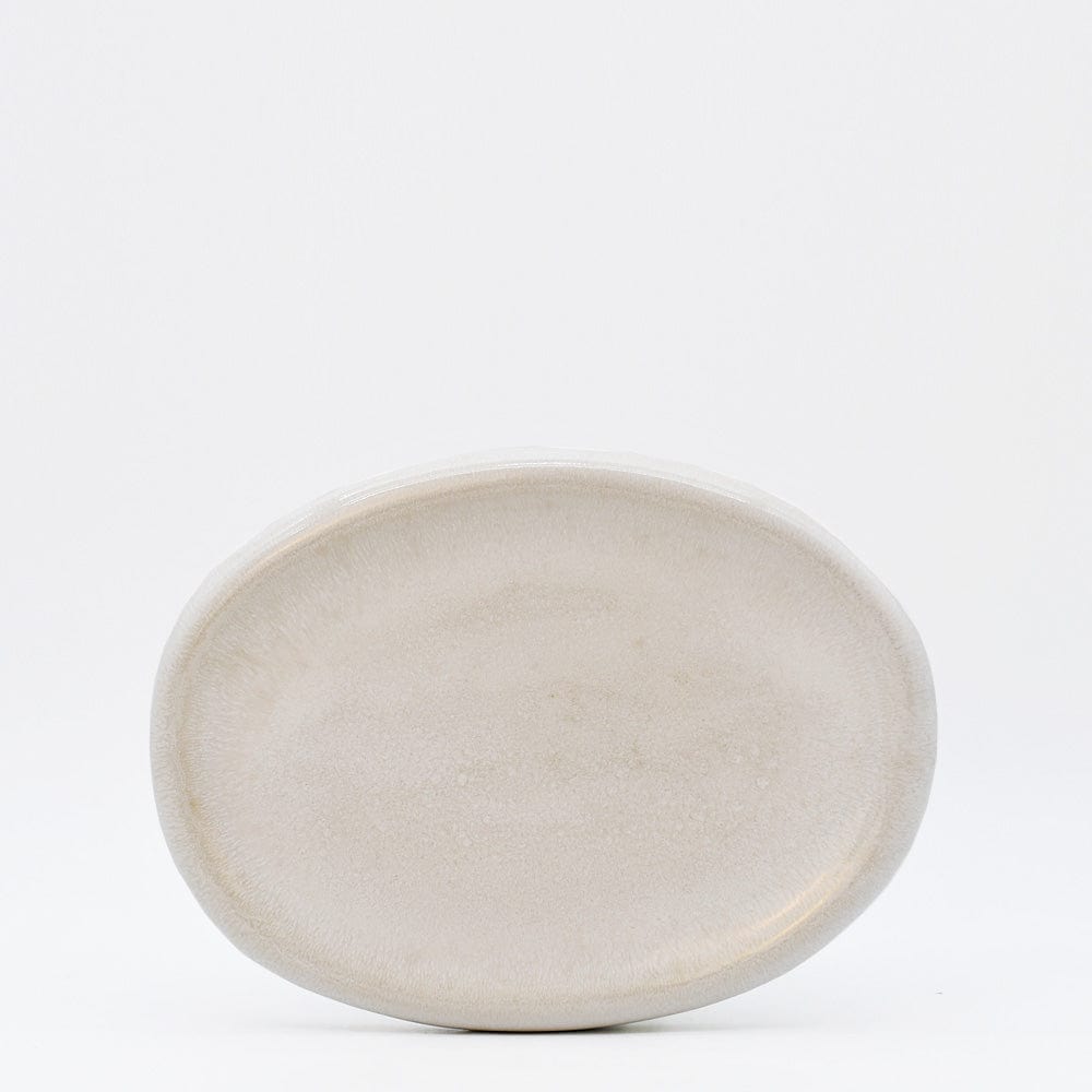 Cristal I Stoneware Serving Plater - White