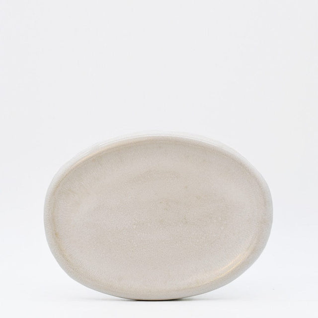 Cristal I Stoneware Serving Plater - White